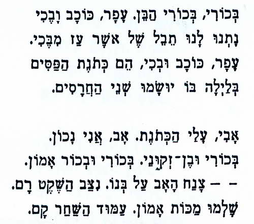 מתוך שירי מכות מצרים 1 + 2